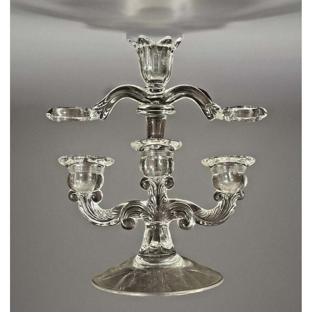 Abstract Art Cambridge 2 Tier Candelabra Tall  2pcs Set  Candle Holder VINTAGE